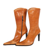 Taba Rengi Orjinal Deri Çizme