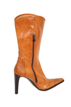 Taba Rengi Orjinal Deri Çizme