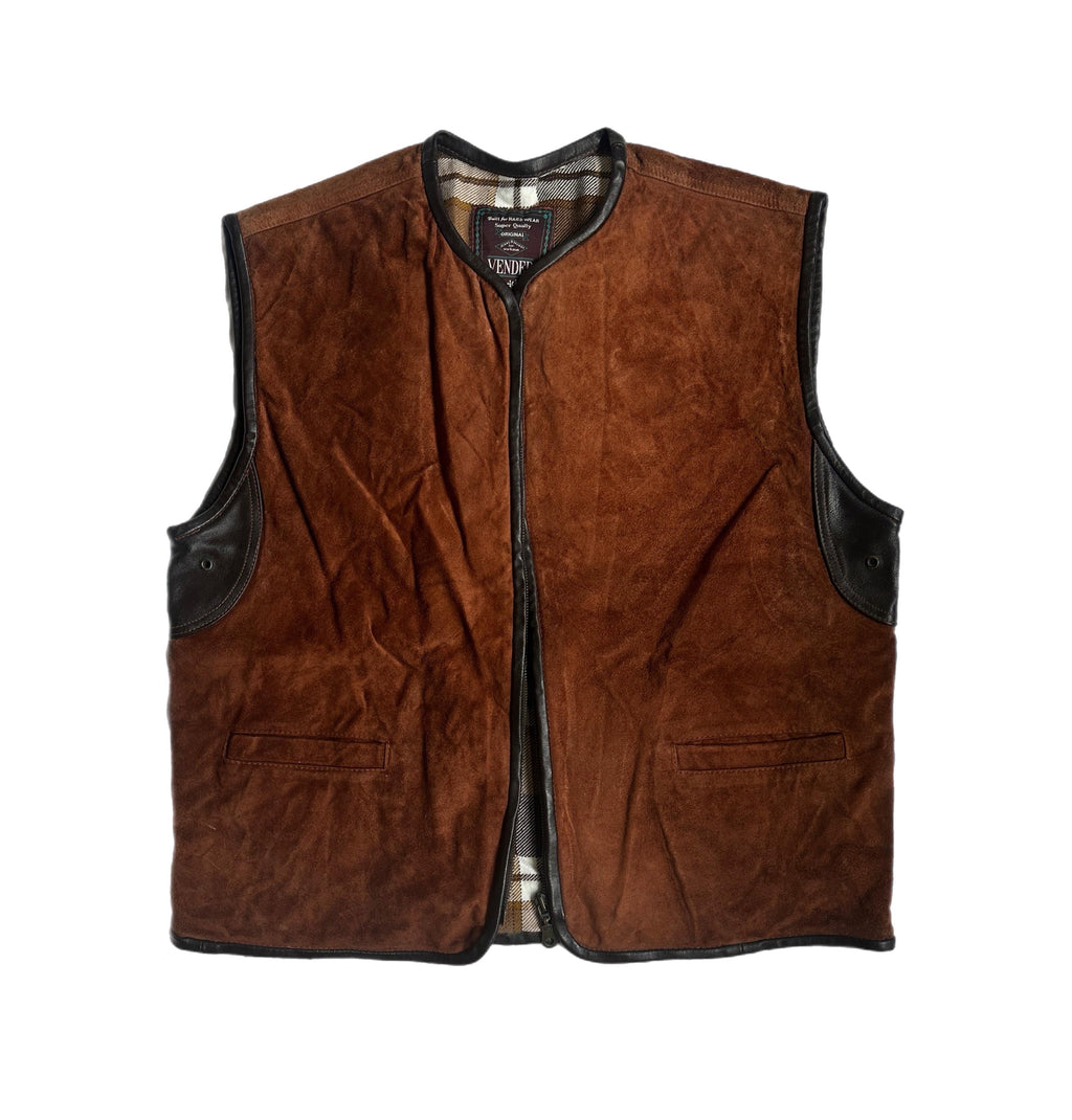 Brown Suede Classic Vest