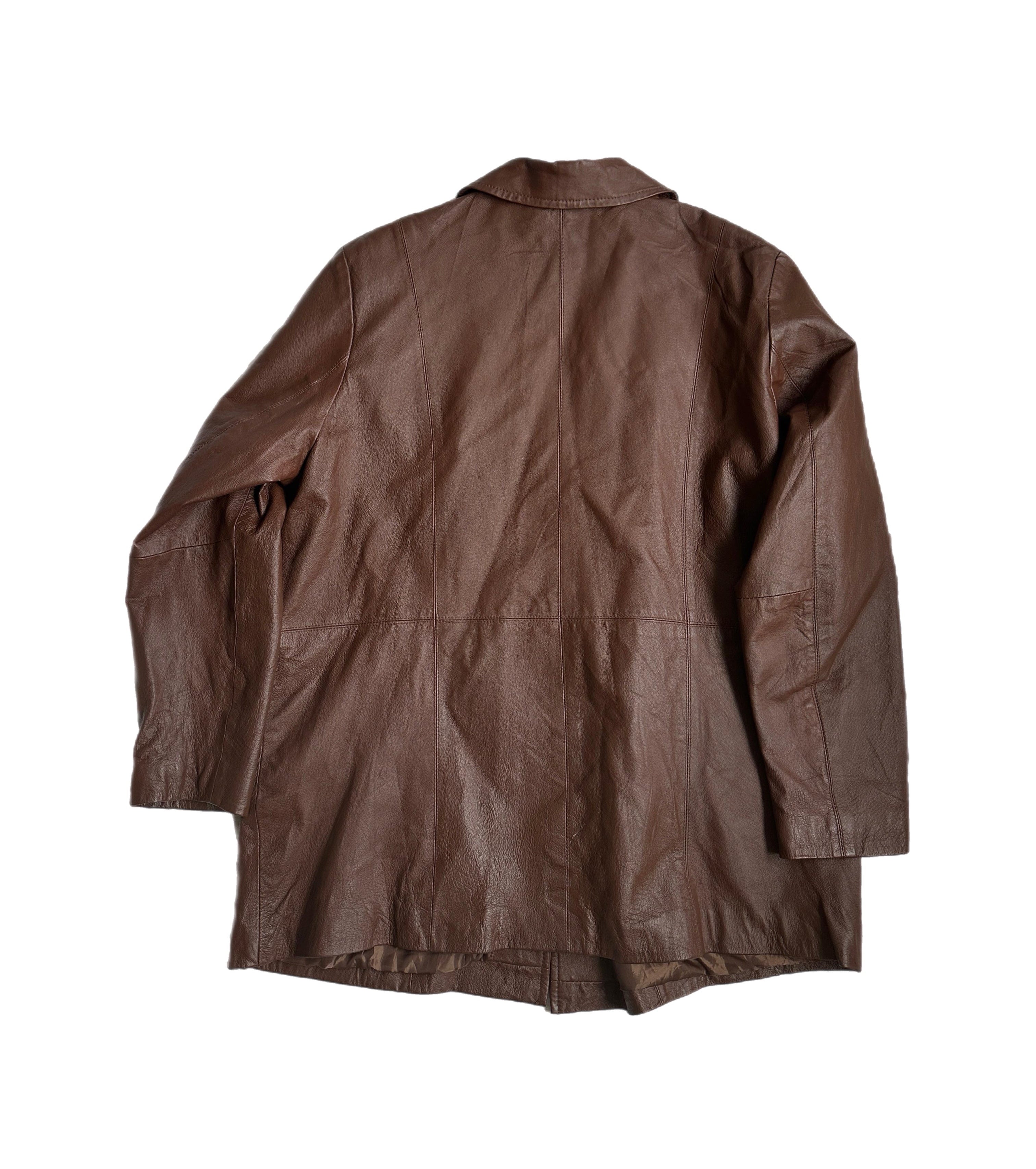 Brown Leather Coat