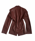 Bordo Deri Ceket