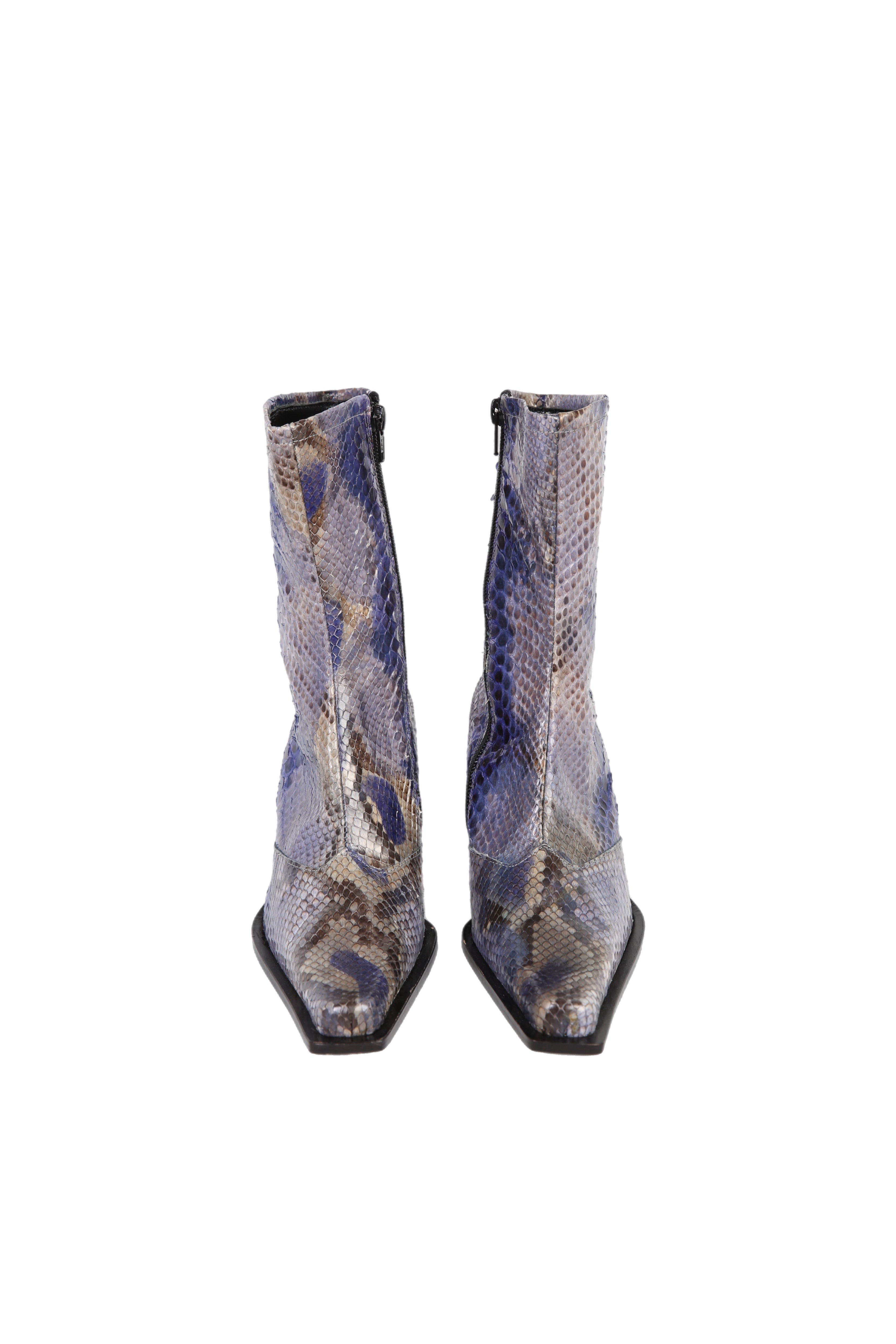 Yılan Derisi Desenli Çizme